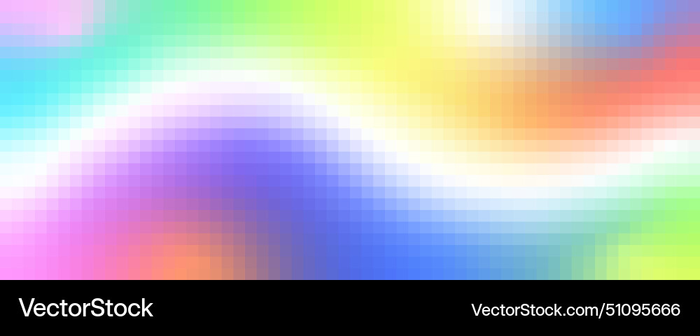 Pixel square rainbow pattern abstract wavy Pixel square rainbow pattern abstract wavy vector image