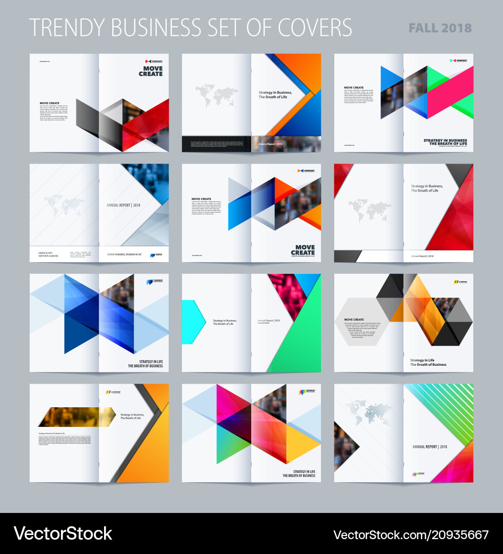 Abstract double-page brochure design hexagon style Abstract double-page brochure design hexagon style vector image
