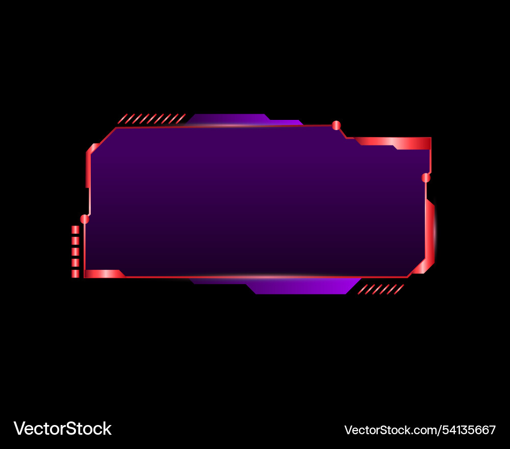 Abstract frame technology future interface hud vector image