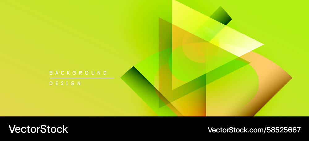 Abstract geometric shapes overlap creating Vector Image