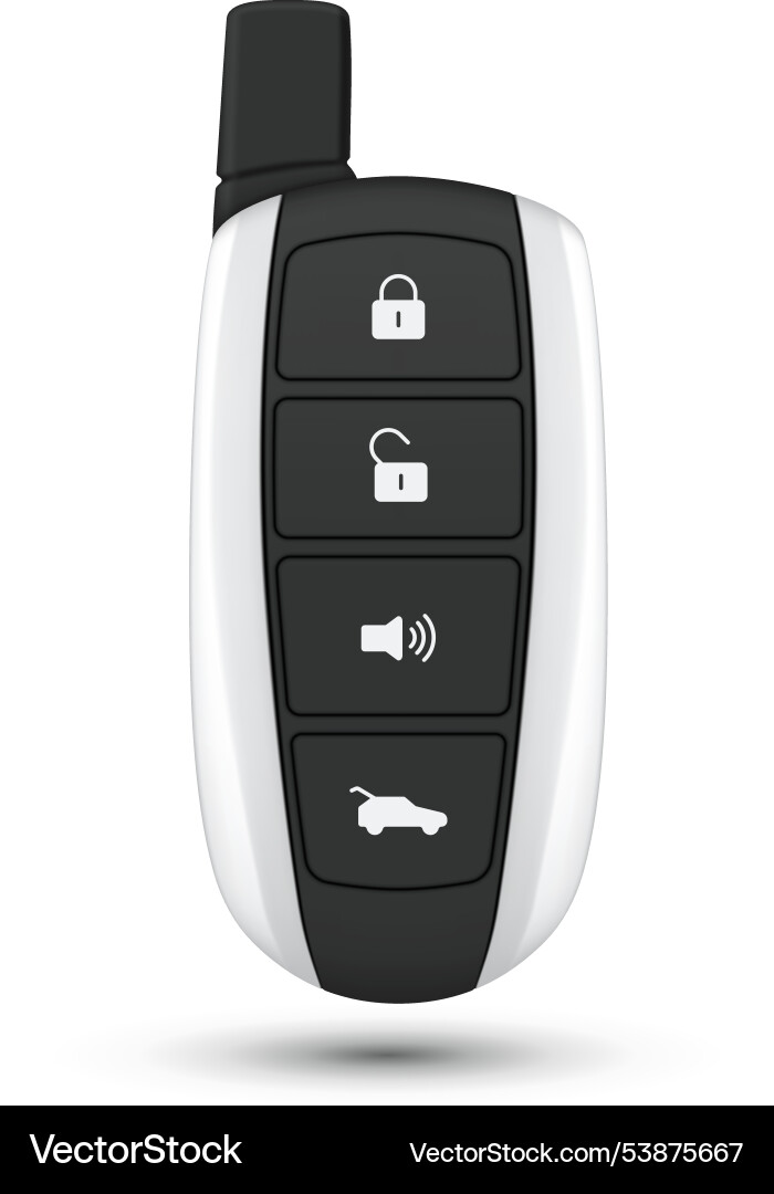 Car remote key access control electronic device Vector Image