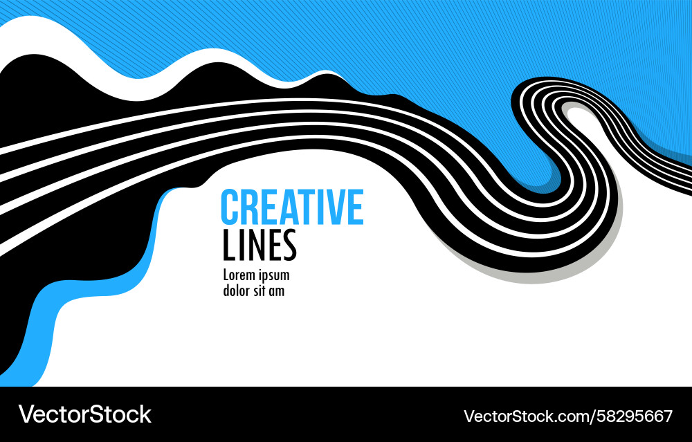 Dynamic Motion Lines Background Vector Image