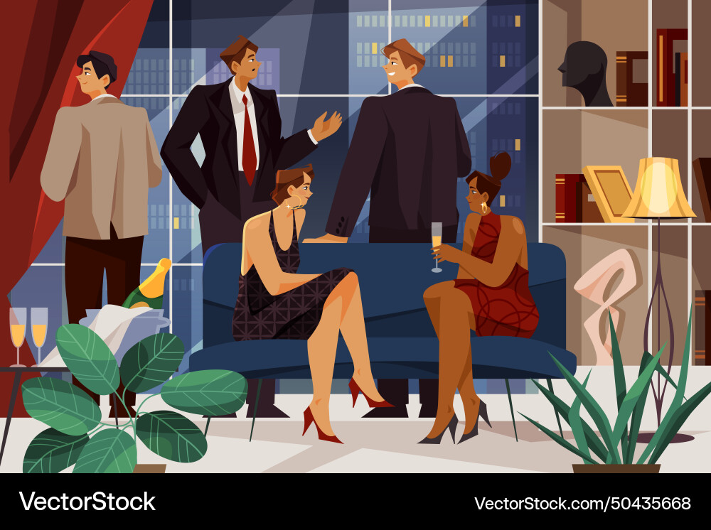 Image of business party celebration event Image of business party celebration event vector image