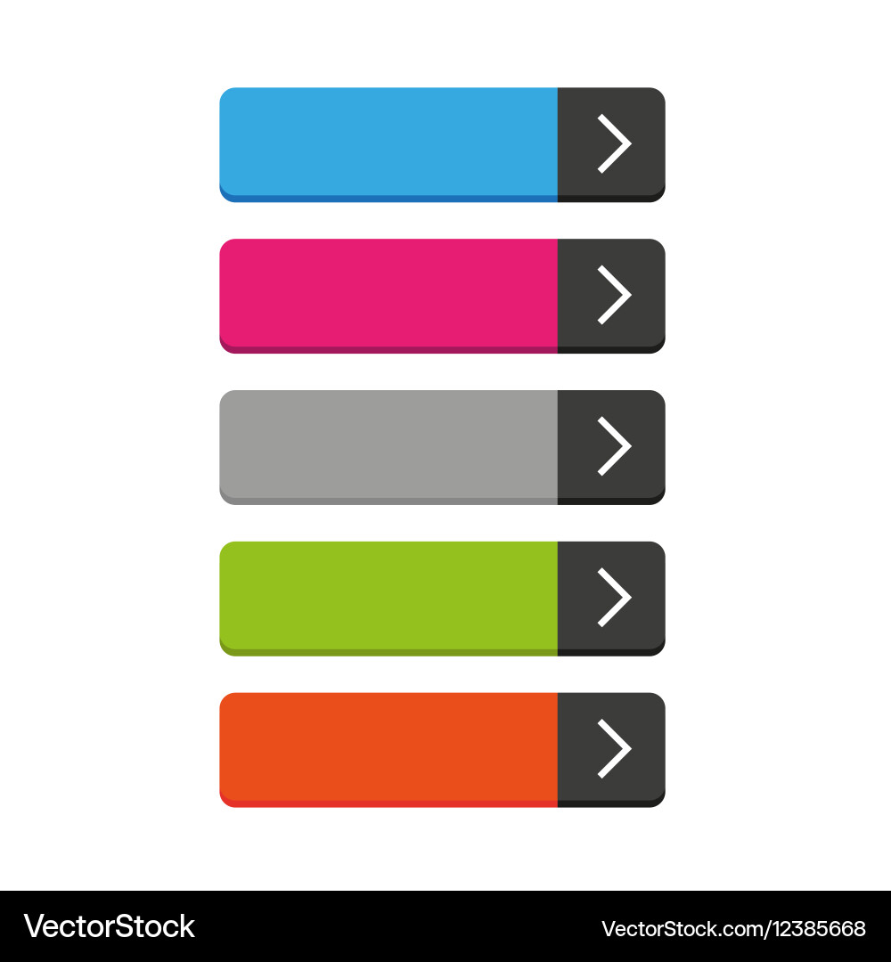 Modern Empty Buttons Vector Image