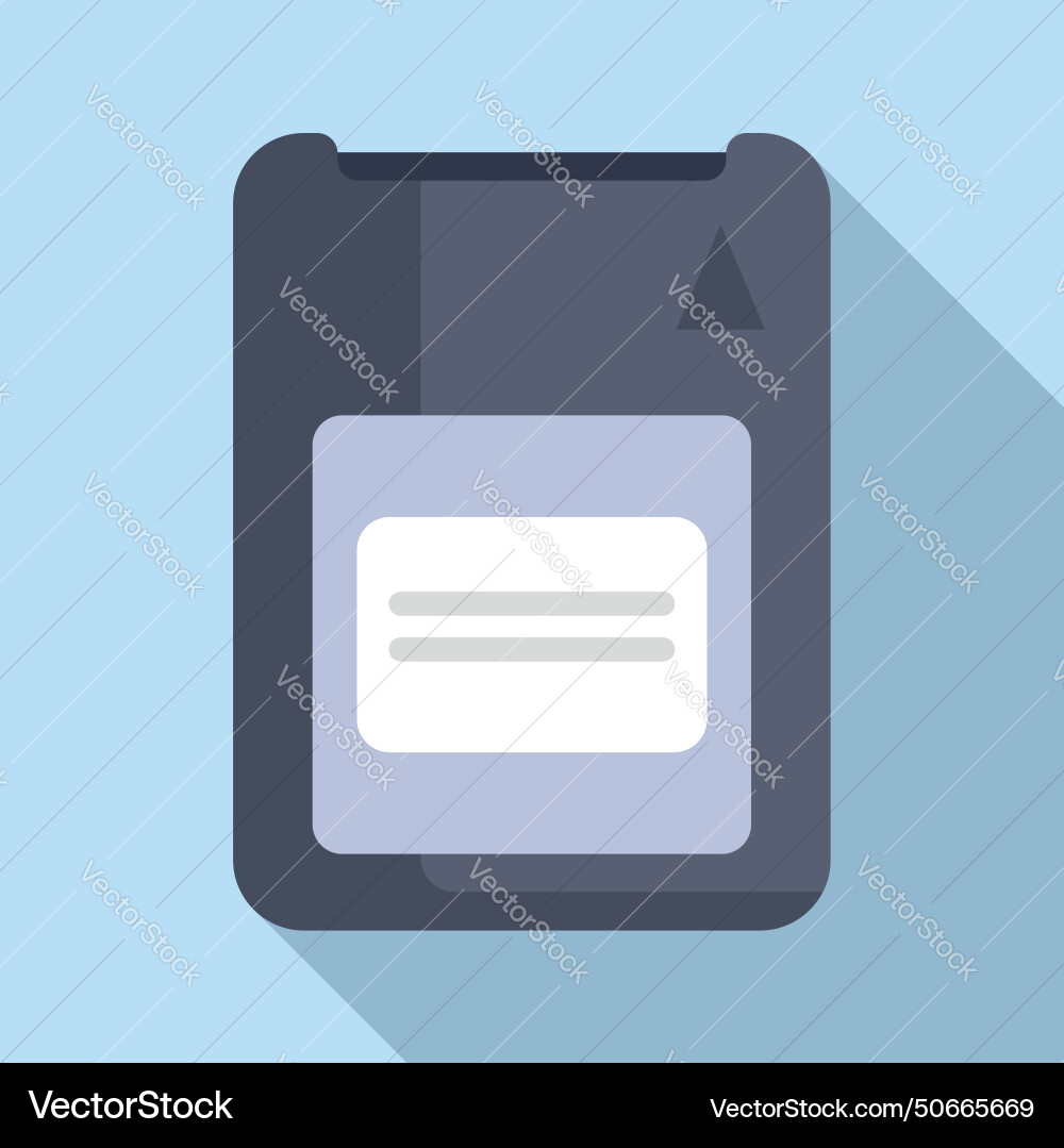Data solid center icon flat disk device Data solid center icon flat disk device vector image