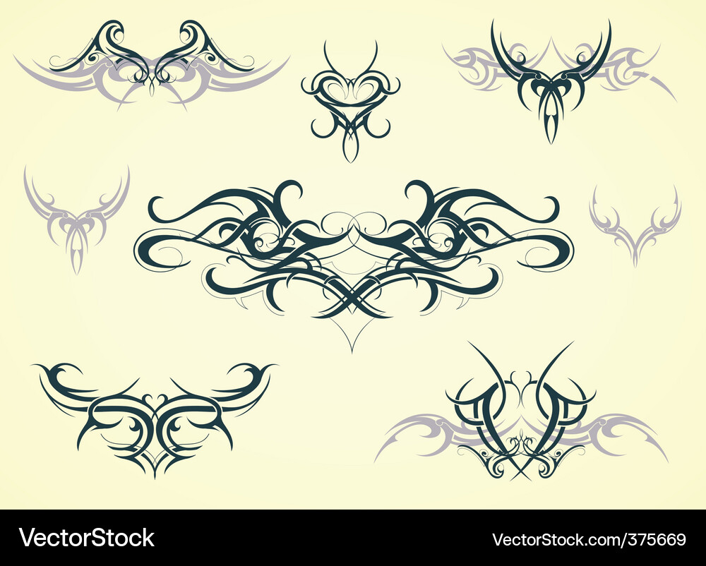 Intricate Swirl Patterns Vector Image