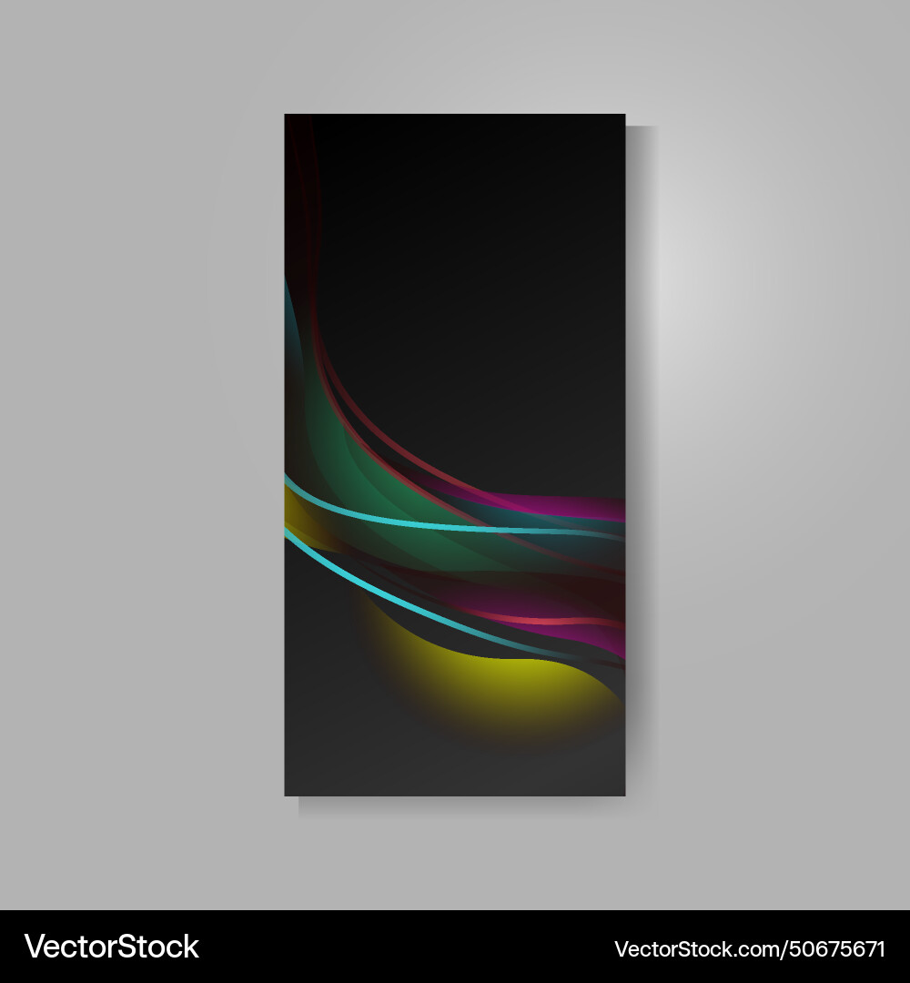 Abstract dynamic vibrant gradient mobile screen vector image