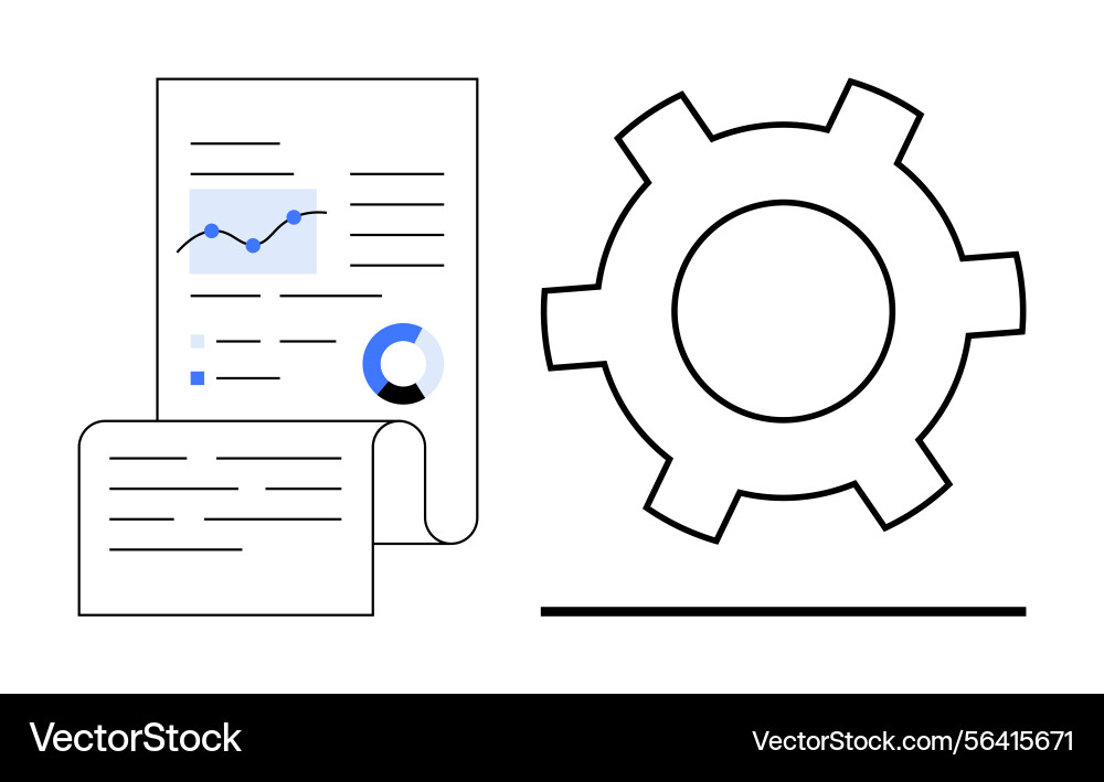 Data analysis and process optimization Data analysis and process optimization vector image