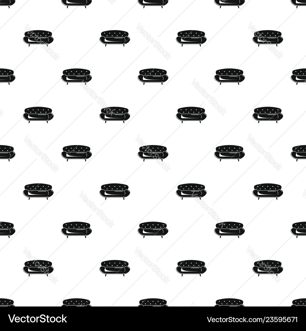 Old sofa pattern seamless vector image
