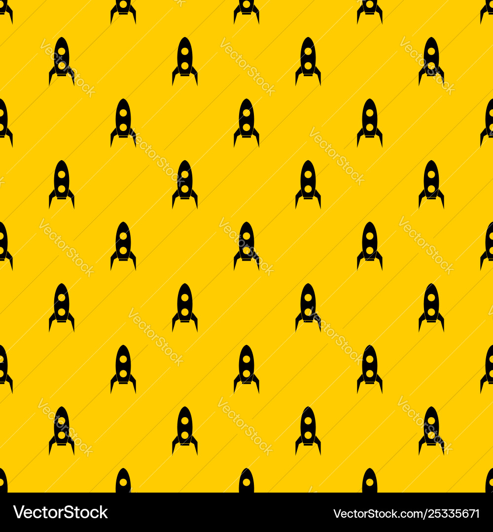 Rocket pattern vector image