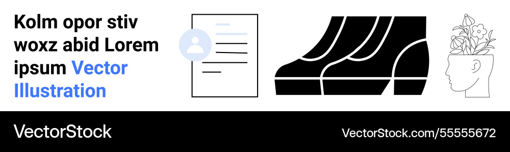 Abstract elements of document profile icon Abstract elements of document profile icon vector image