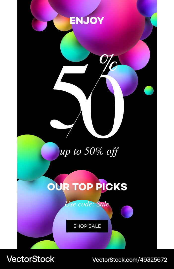 Black friday sale for social media home screen Black friday sale for social media home screen vector image