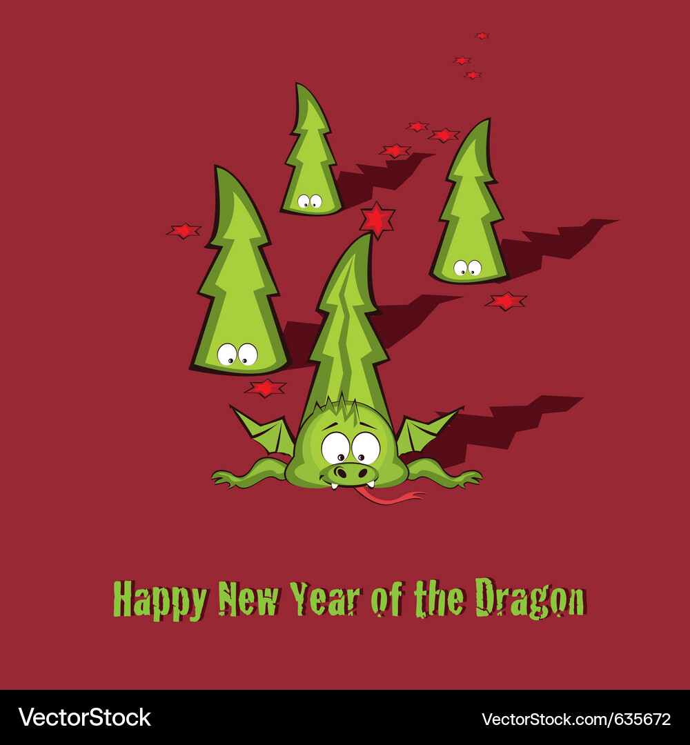 New year greeting card Vector Image