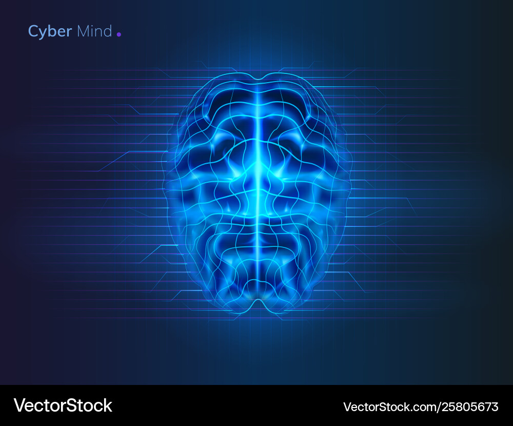Artificial Intelligence Neural Network vector image