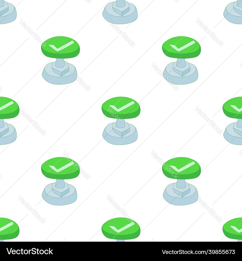 Green button with check mark pattern seamless Green button with check mark pattern seamless Vector Image