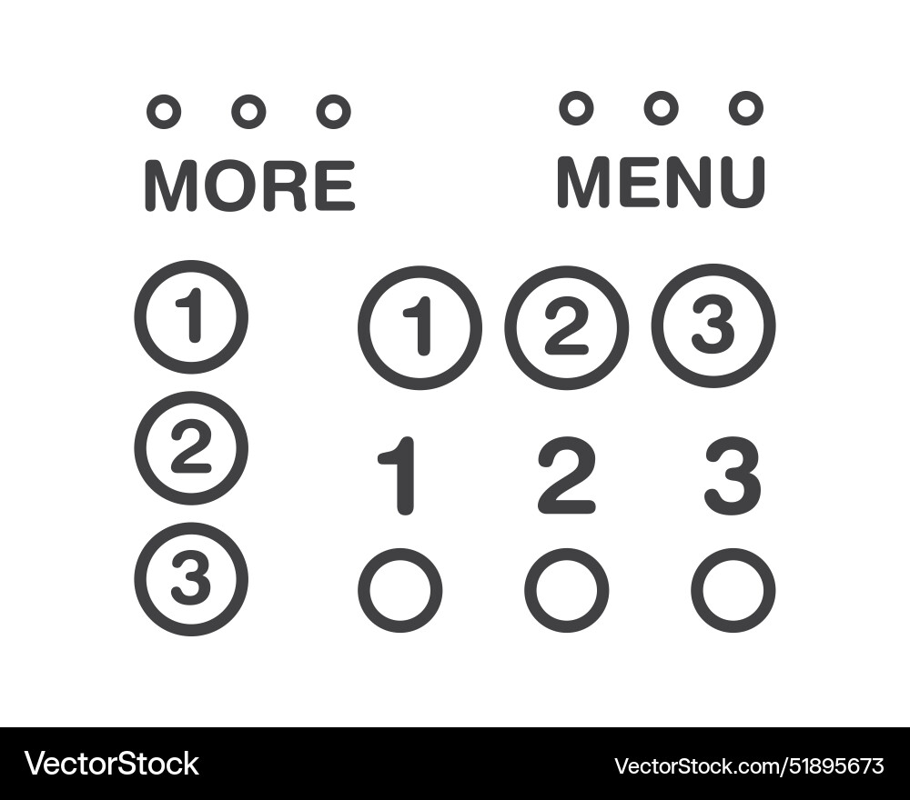 Hamburger Menü-Symboltasten für Website ui Hamburger Menü-Symboltasten für Website ui vektorbild