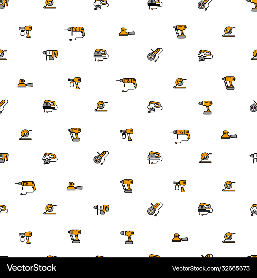 Seamless pattern with linear icons Vector Image