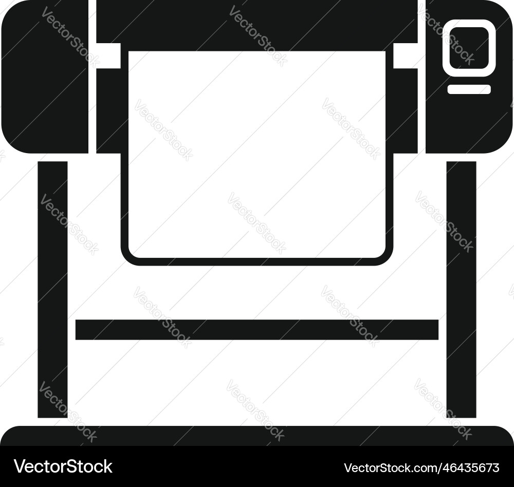 Service plotter icon simple digital Service plotter icon simple digital vector image