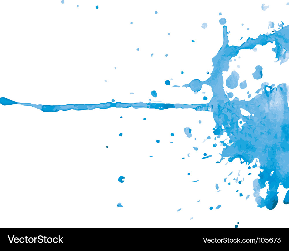 Watercolor Ink Blots Vector Image