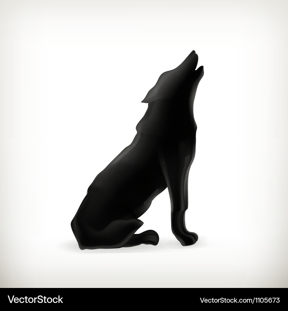 Wolf Silhouette Vector Image