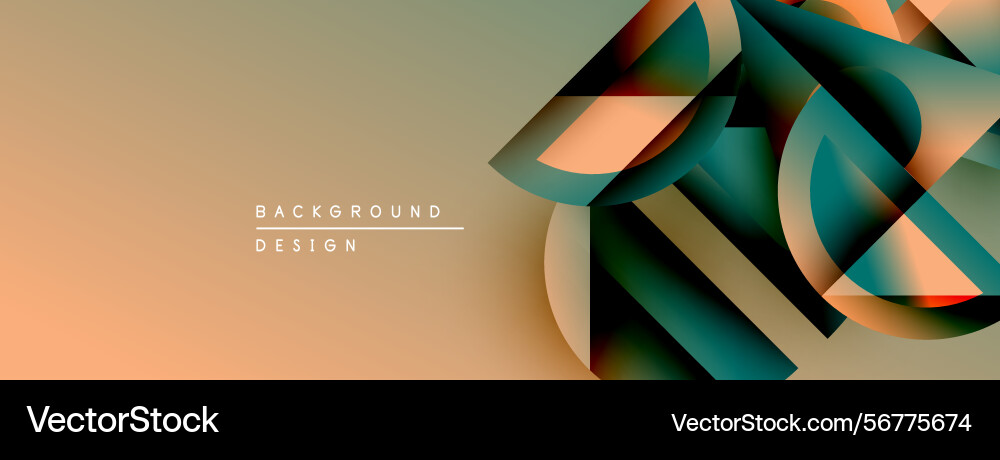 Abstract geometric shapes overlap creating Abstract geometric shapes overlap creating Vector Image
