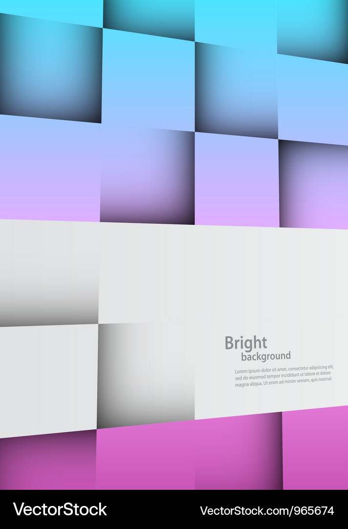 Bright background with squares Vector Image
