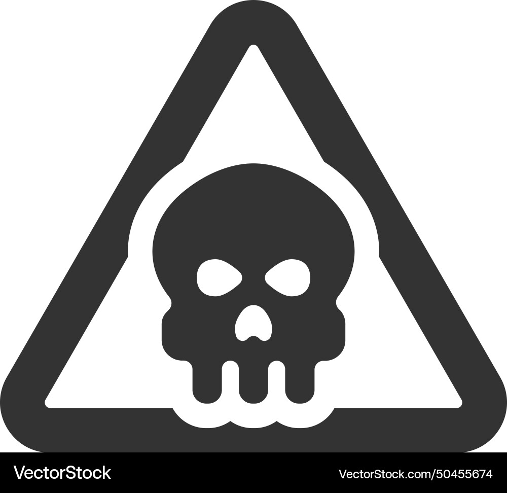 Dead danger icon Royalty Free Vector Image - VectorStock