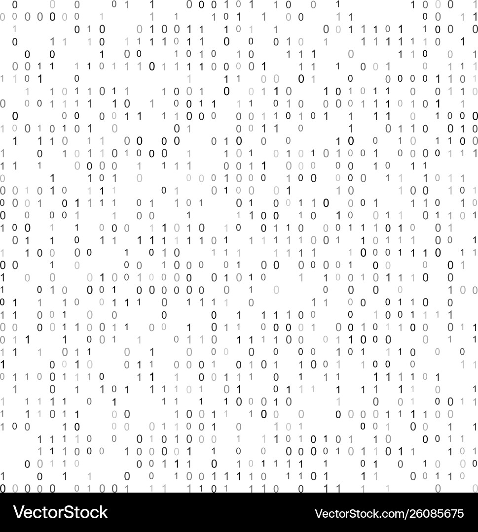 Abstract with binary code vector image
