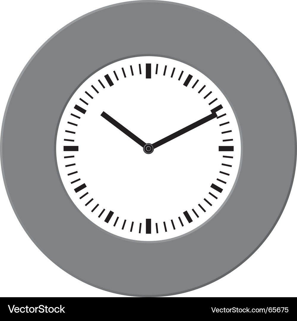 Classic Clock Face Vector Image