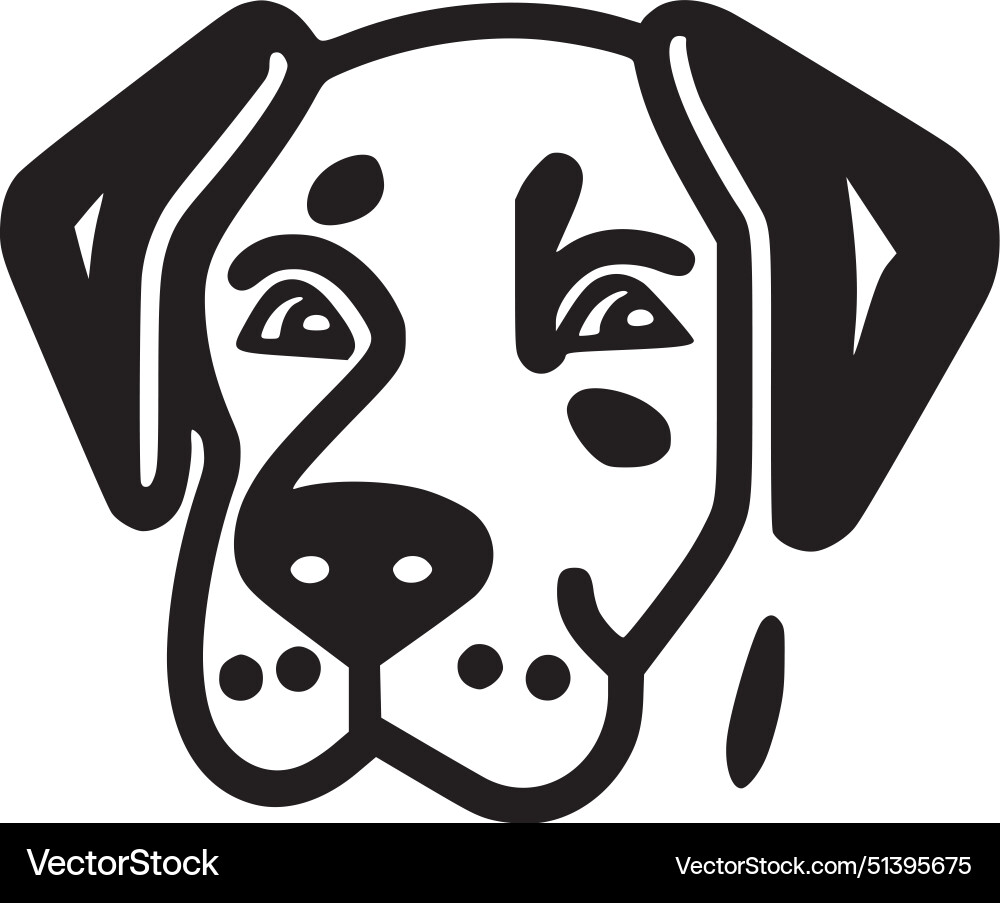 Dalmatien - schwarz-weiß isolierte Ikone Dalmatien - schwarz-weiß isolierte Ikone vektorbild