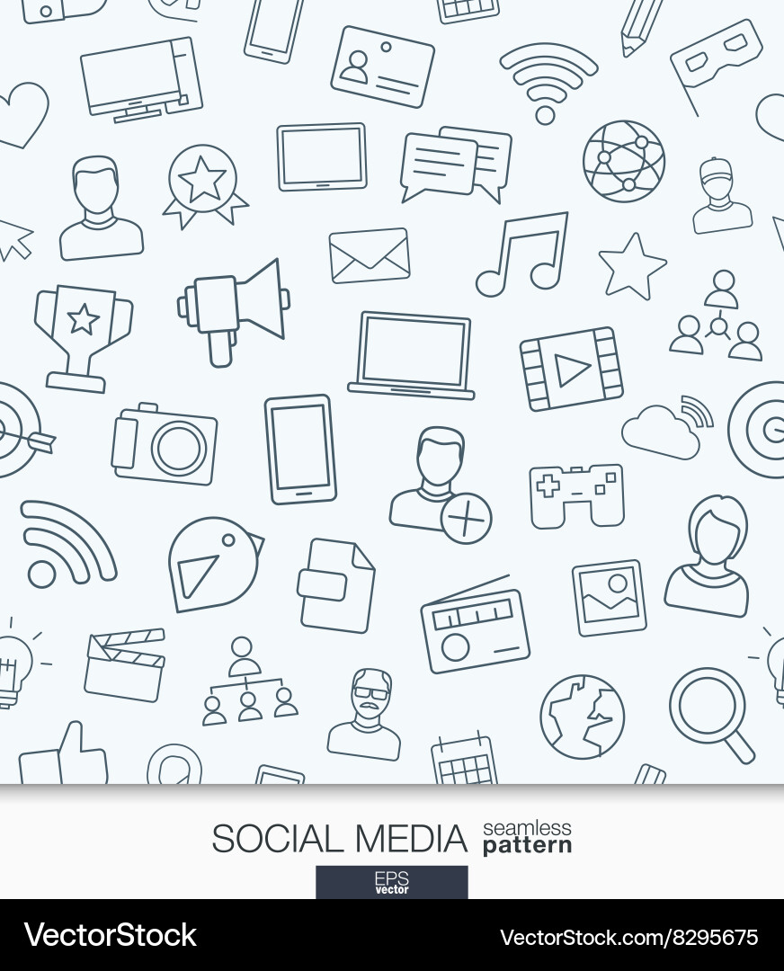 Network Communication Pattern vector image