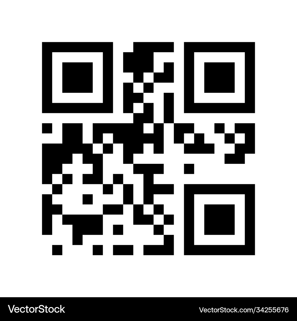 Abstract digital code scanner barcode template vector image