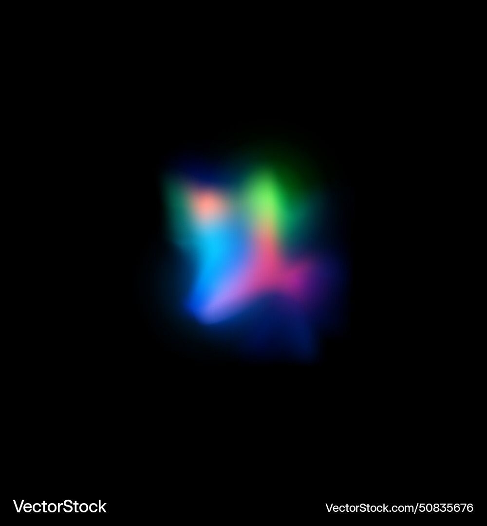 Defocused light flare rainbow effect Royalty Free Vector