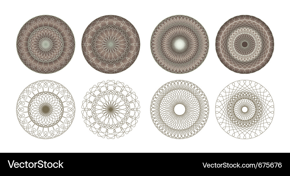 Intricate Rosette Pattern Vector Image