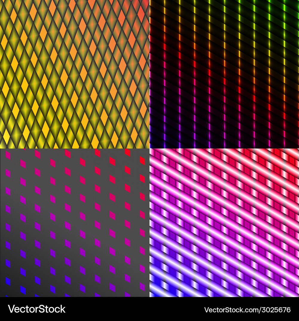 Set of splash color abstract glowing background Vector Image