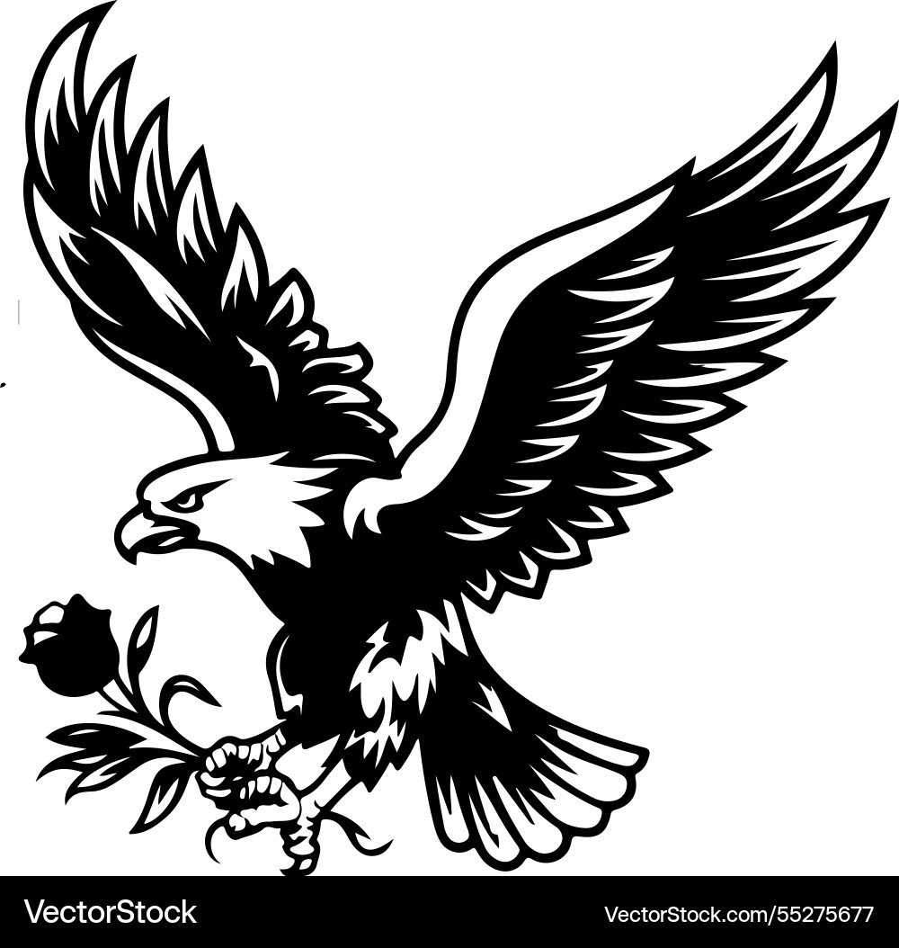 A logo with eagle Royalty Free Vector Image - VectorStock