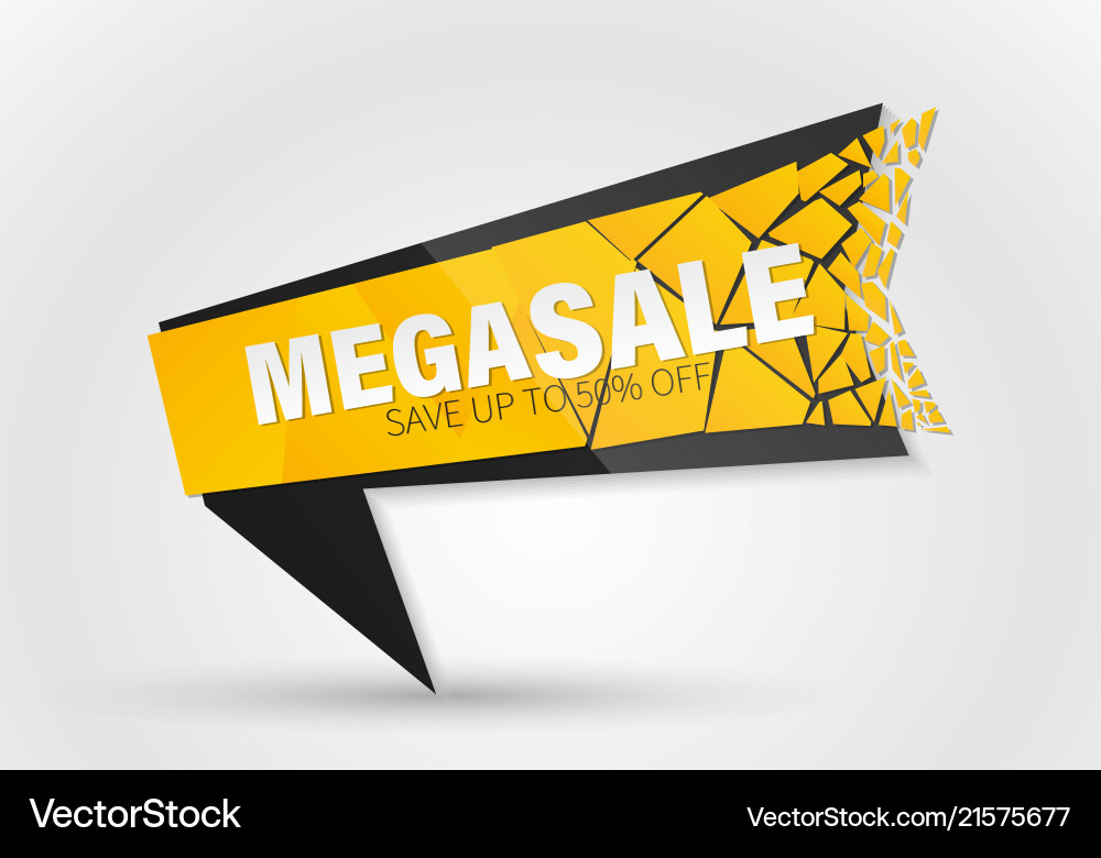 Sale banner template design vector image