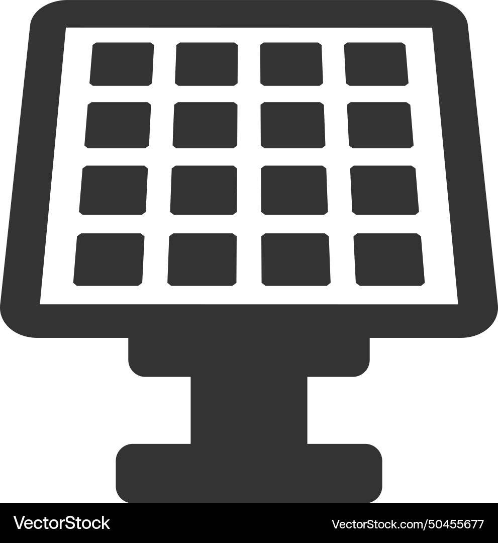 Solar panel icon Royalty Free Vector Image - VectorStock