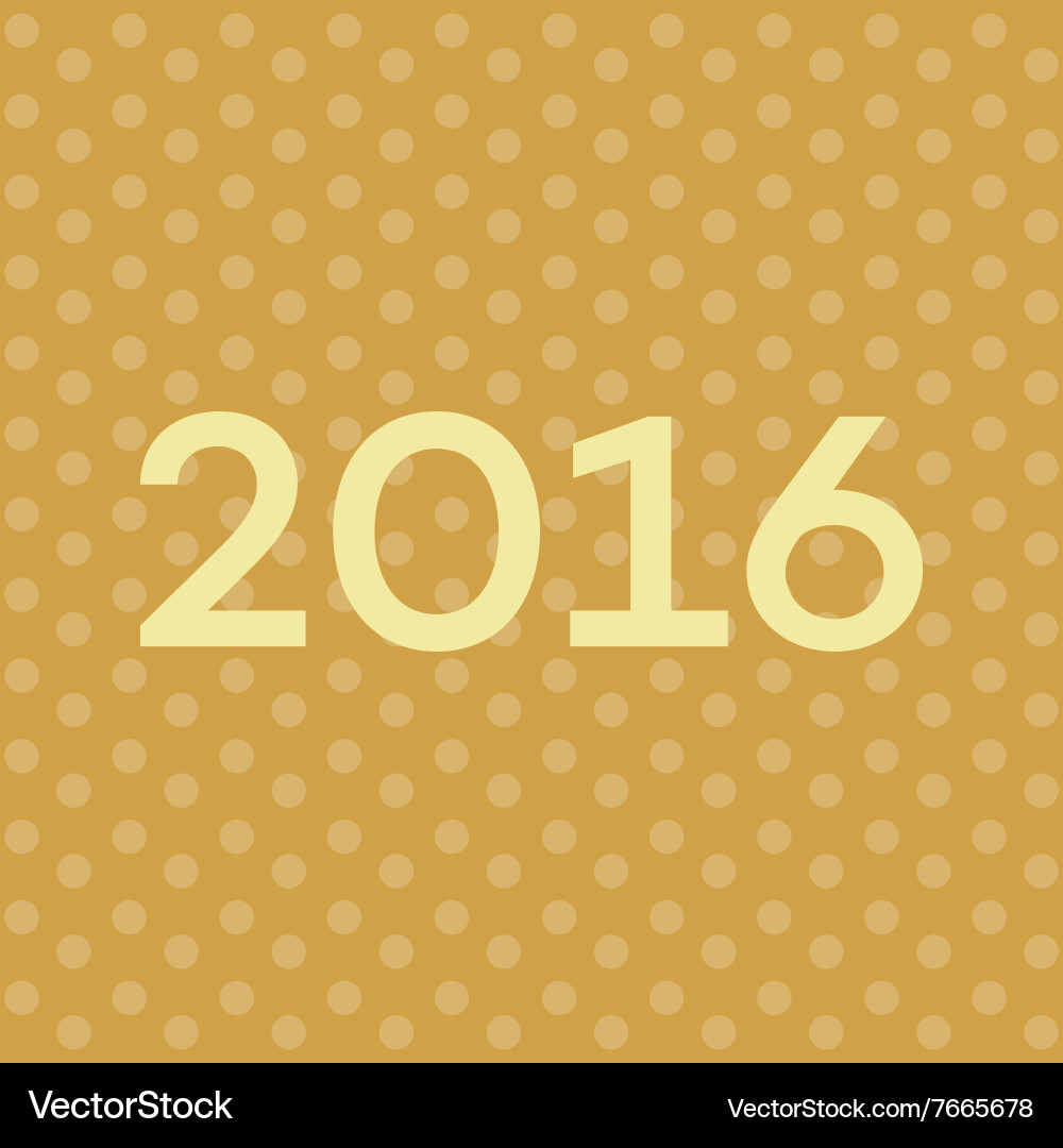 2016 text on new years background font vector image