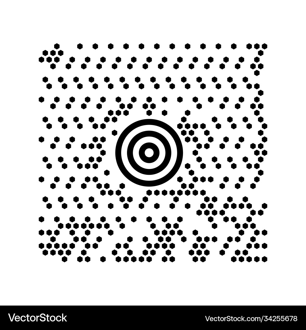 Abstract digital code scanner barcode template vector image