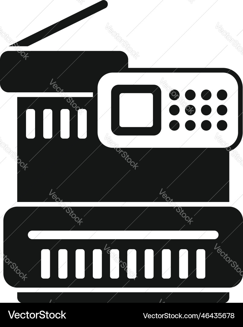 Copy machine icon simple digital print Copy machine icon simple digital print vector image