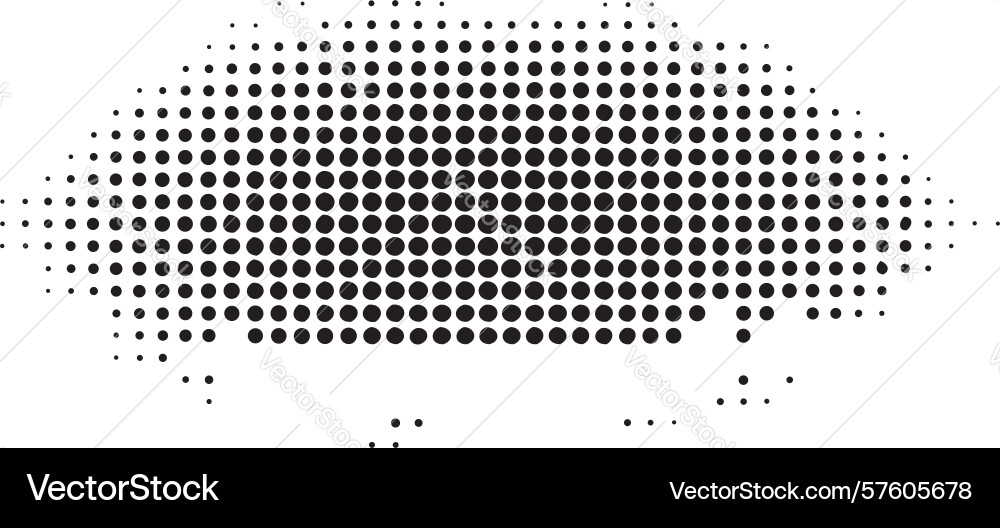 Dynamic irregular halftone dot pattern abstract vector image