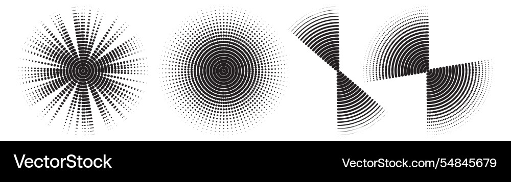 Abstract trendy circlet halftone pattern Vector Image
