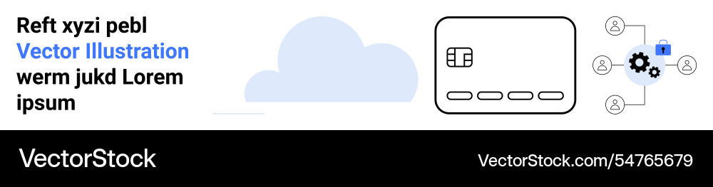 Cloud computing and networking concept with gears Cloud computing and networking concept with gears vector image