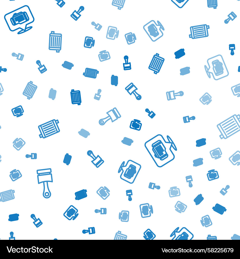 Engine Piston Check System Pattern Vector Image