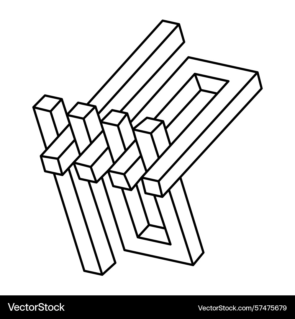 Geometric figures impossible shape web design Geometric figures impossible shape web design Vector Image