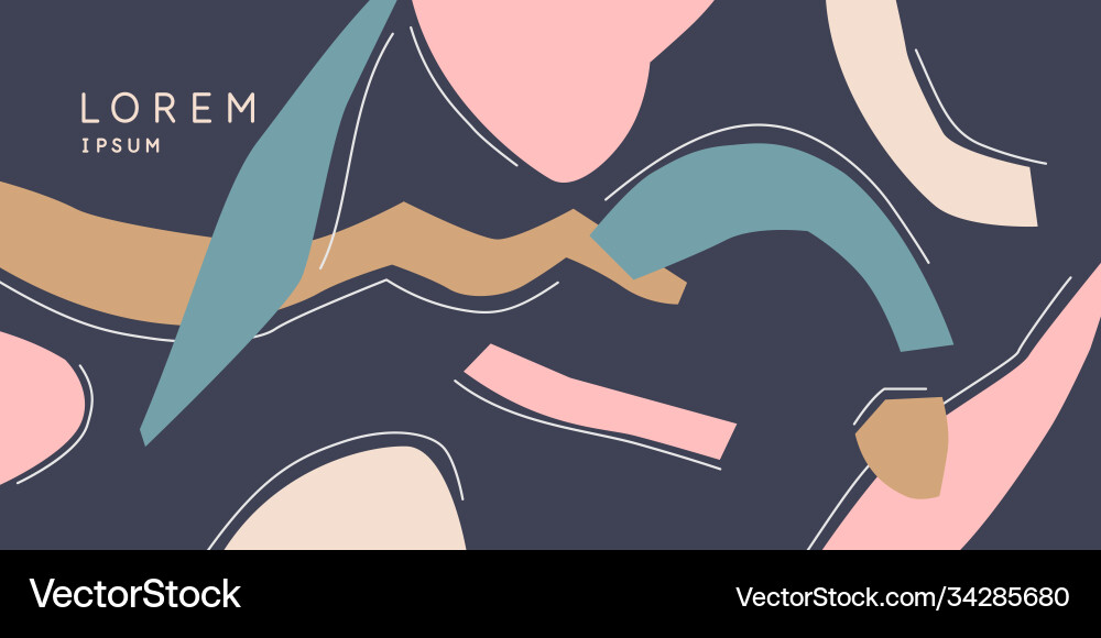 A composition with abstract elements in popular A composition with abstract elements in popular vector image
