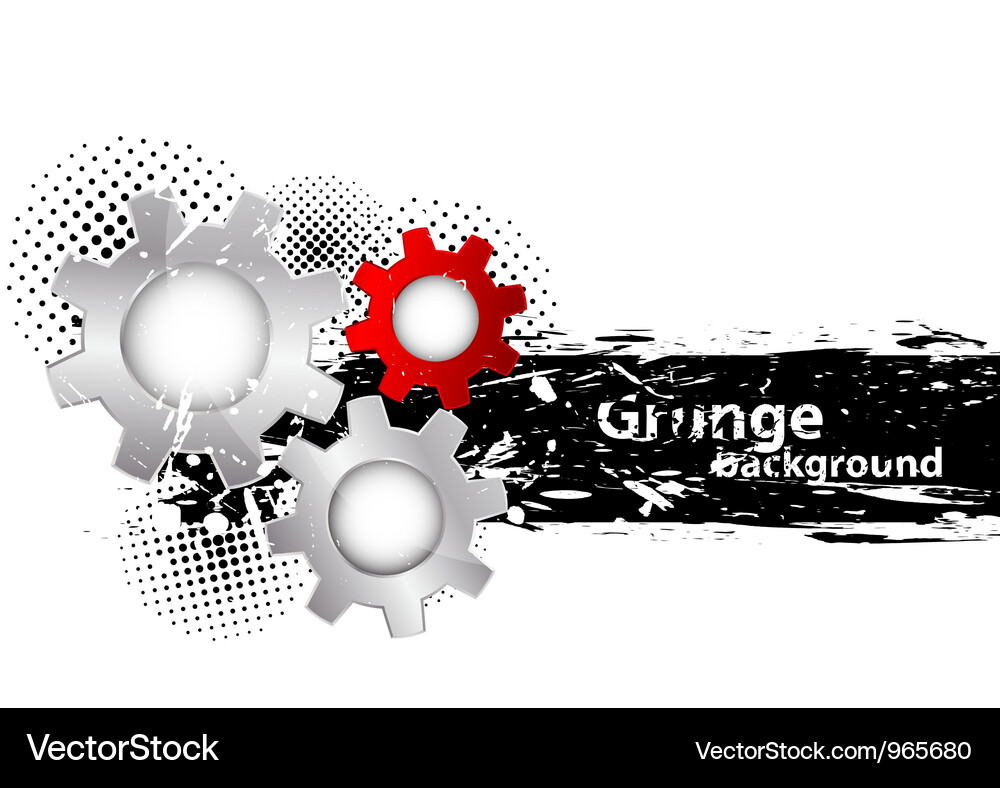 Background with gears Vector Image