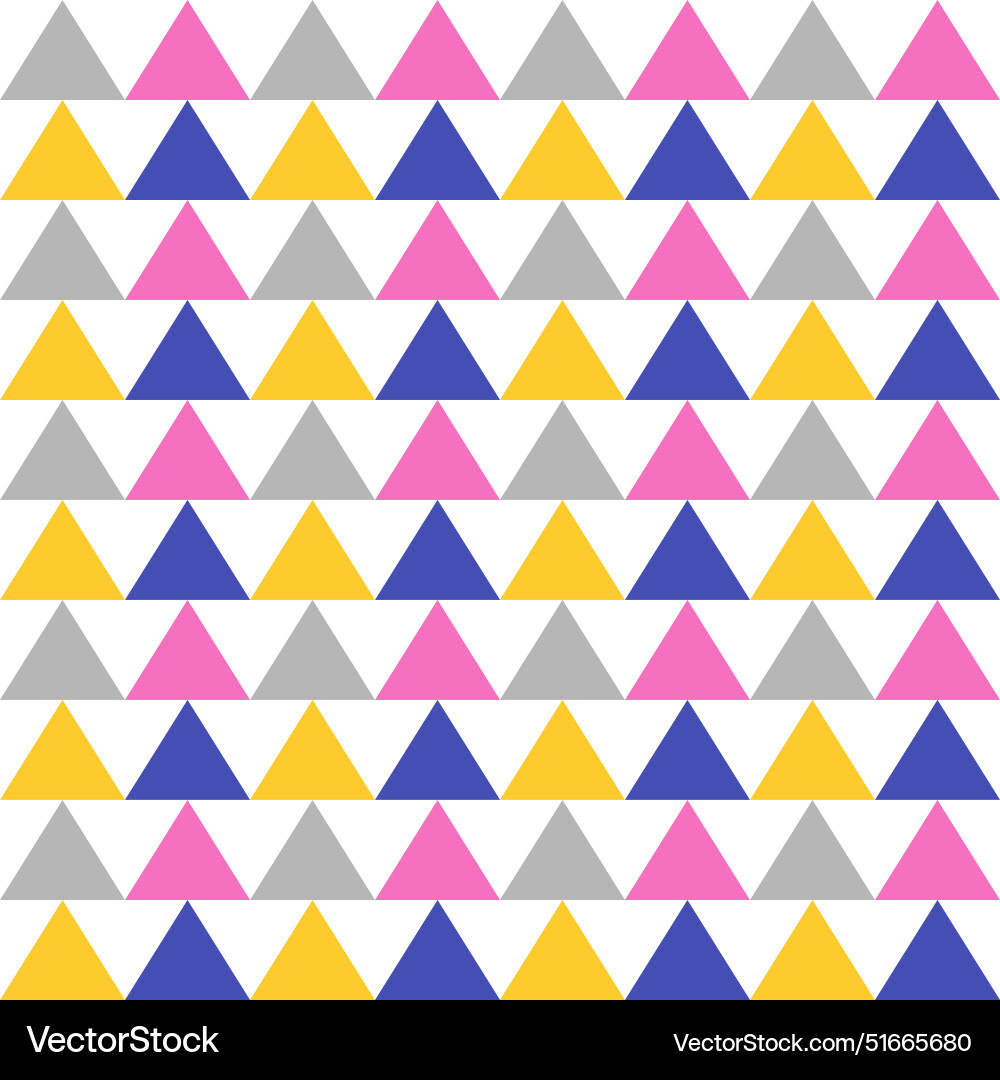 Colorful triangles design pattern texture Vector Image