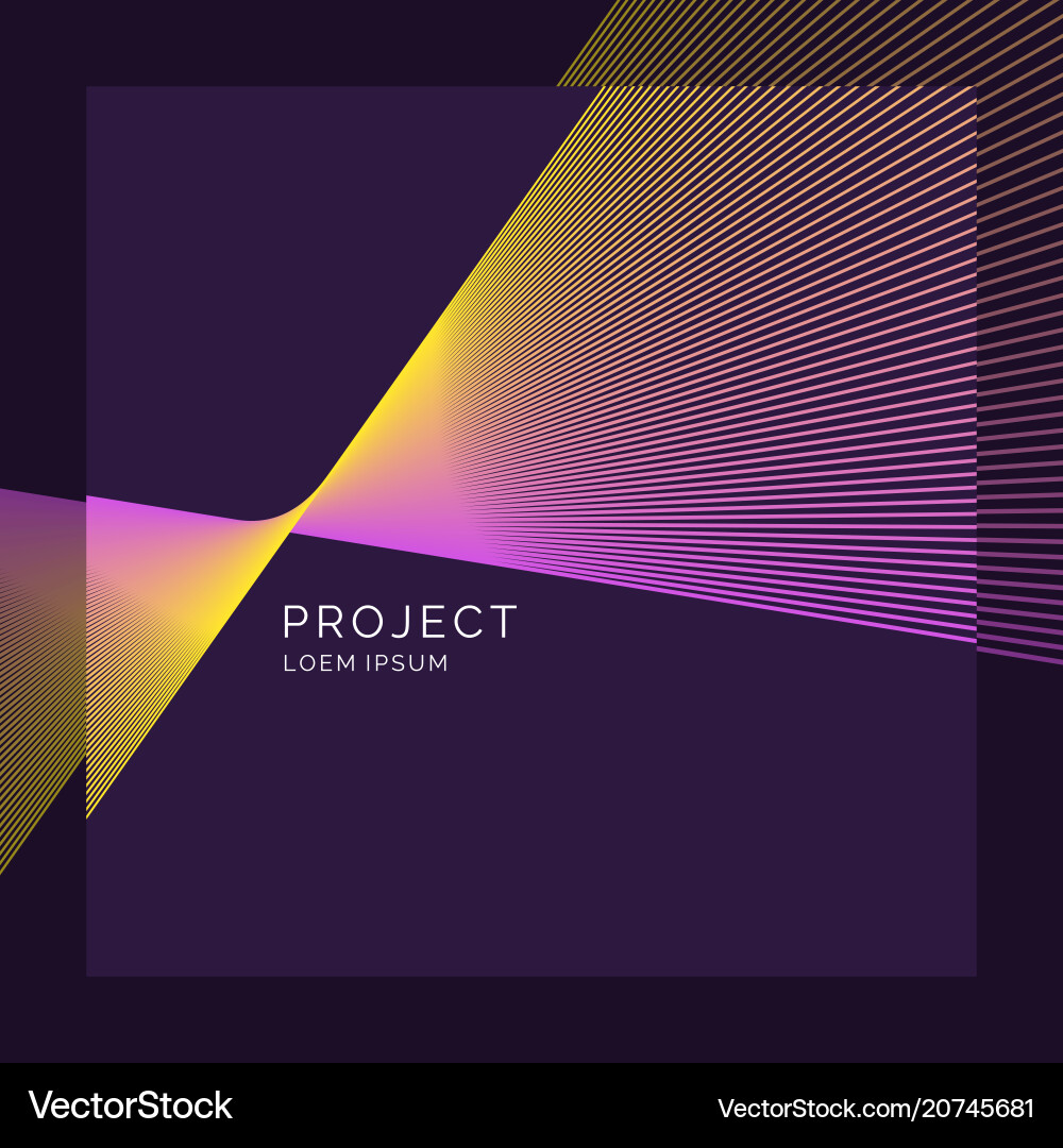 Abstract background with dynamic lines vector image
